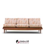 hans olsen model 161 mid century danish teak and cane modular 3-seat sofa