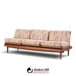 hans olsen model 161 mid century danish teak and cane modular 3-seat sofa