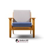 hans wegner for getama ge290 mid century oak lounge chair