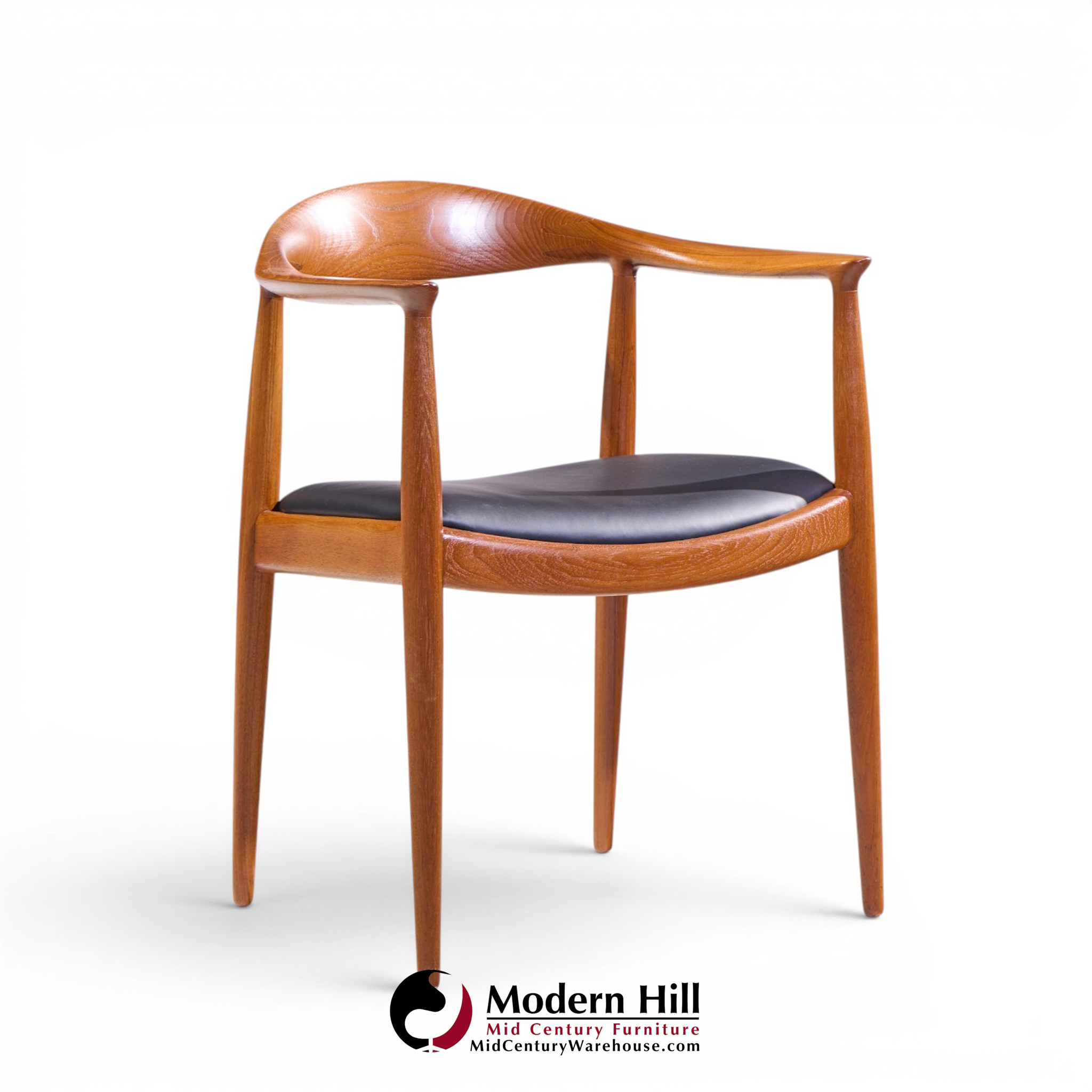hans wegner for johannes hansen mid century danish teak the chair - set of 8