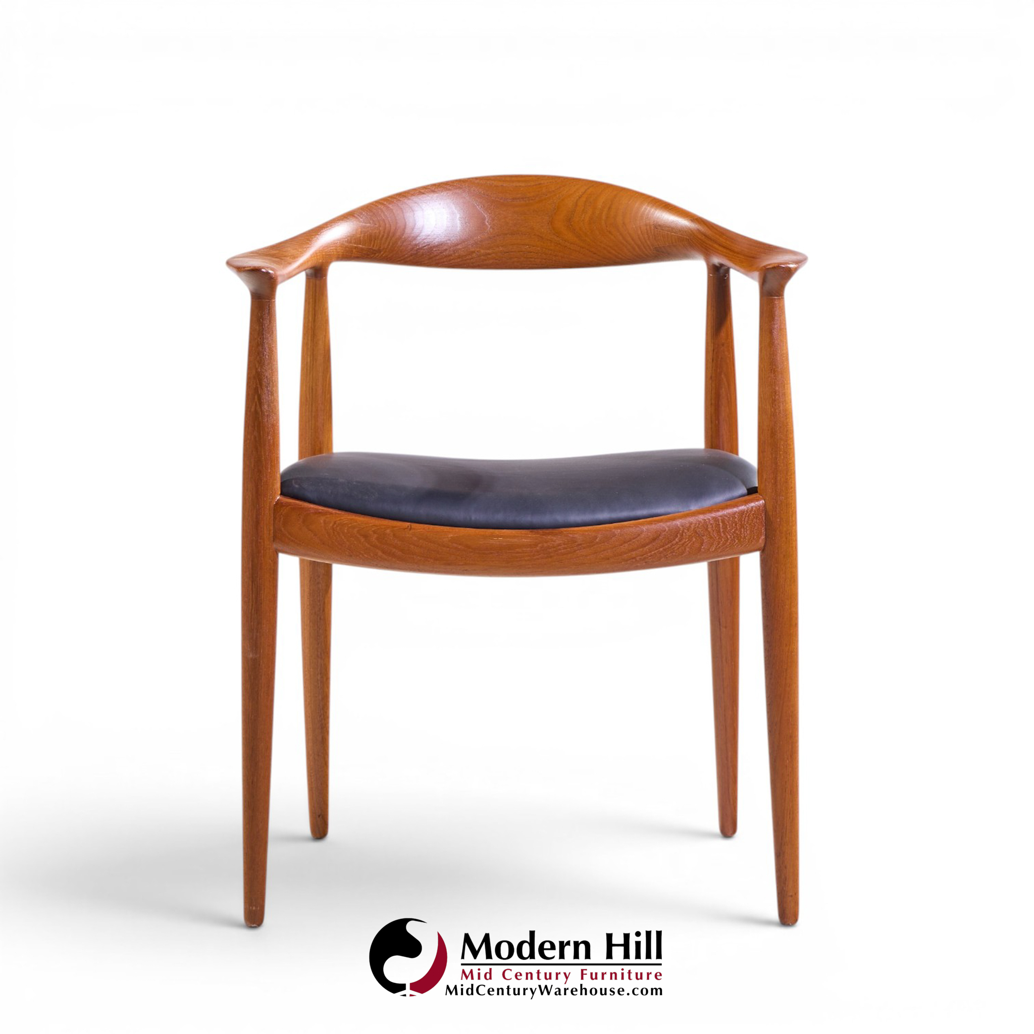 hans wegner for johannes hansen mid century danish teak the chair - set of 8