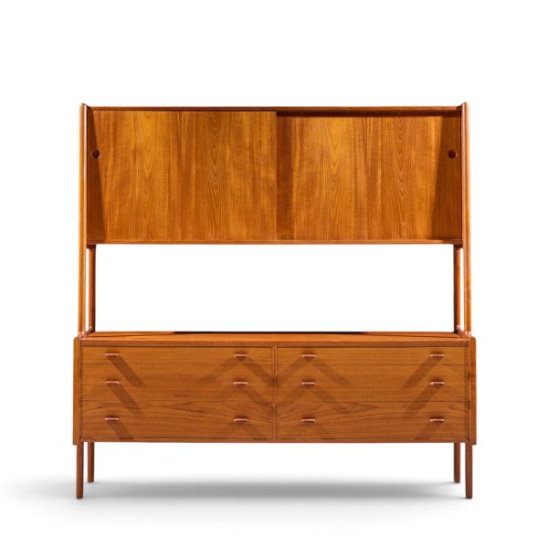hans wegner for ry møbler mid century danish teak credenza and hutch