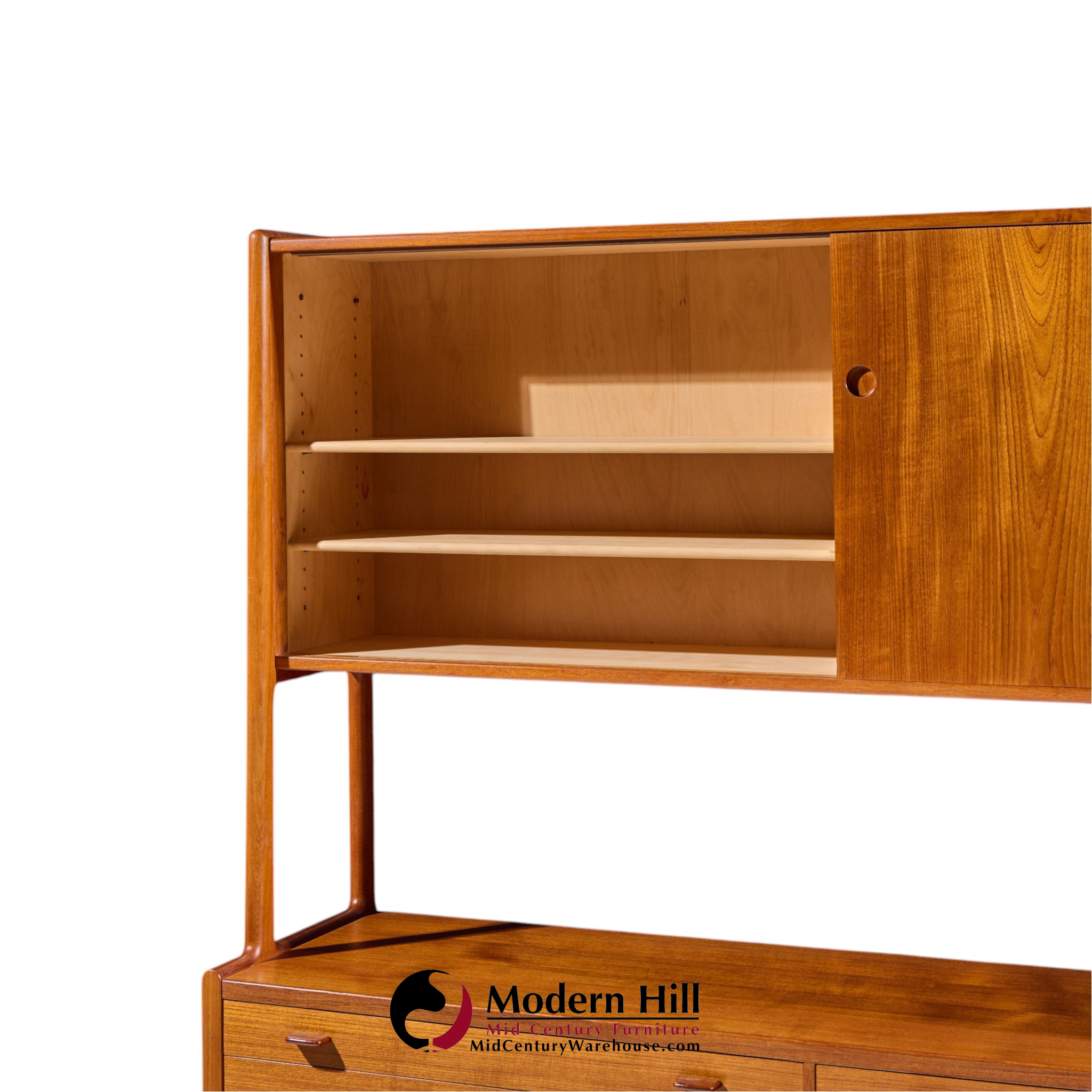 hans wegner for ry møbler mid century danish teak credenza and hutch