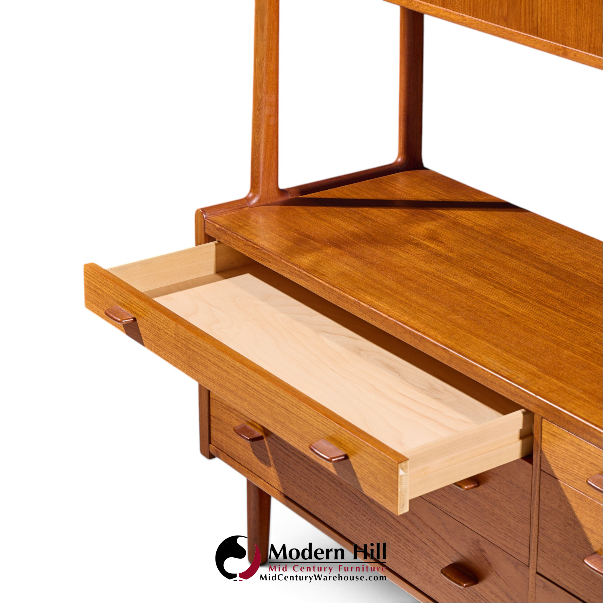 hans wegner for ry møbler mid century danish teak credenza and hutch