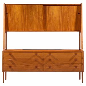 hans wegner for ry møbler mid century danish teak credenza and hutch