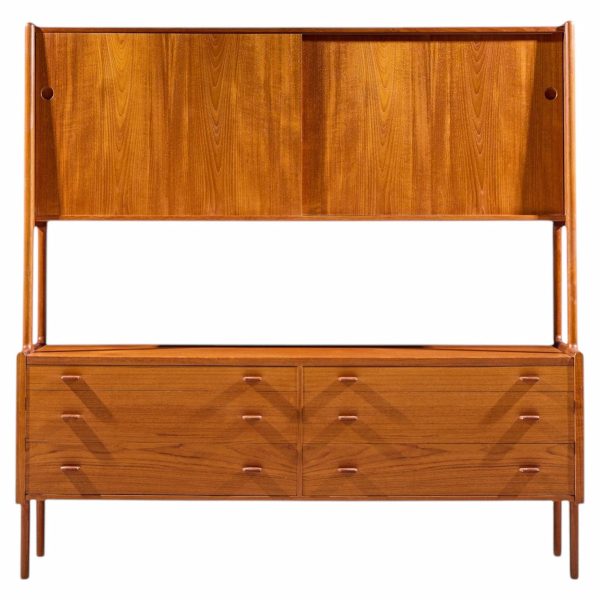 hans wegner for ry møbler mid century danish teak credenza and hutch