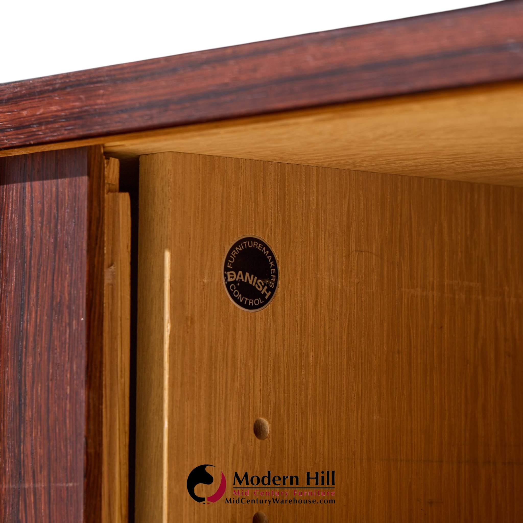 hans wegner for ry møbler ry-25 president mid century rosewood credenza