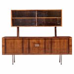 hans wegner for ry møbler ry-25 president mid century rosewood credenza with hutch