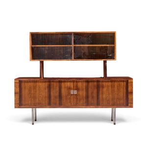 hans wegner for ry møbler ry-25 president mid century rosewood credenza with hutch