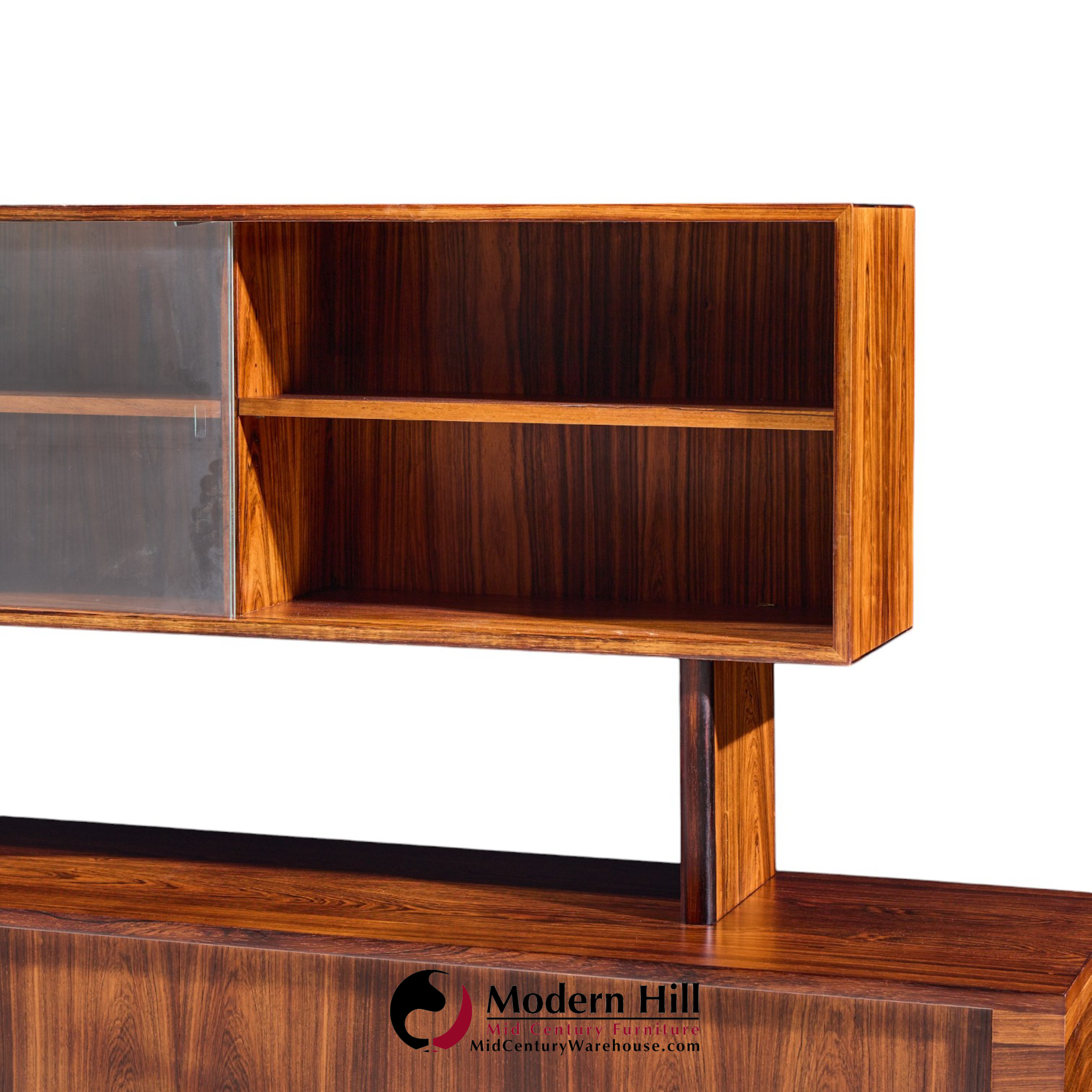 hans wegner for ry møbler ry-25 president mid century rosewood credenza with hutch