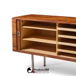 hans wegner for ry møbler ry-25 president mid century rosewood credenza with hutch