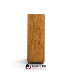 henredon campaign mid century oak and brass highboy dresser armoire