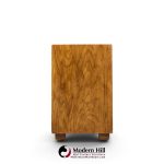 henredon campaign mid century oak and brass lowboy dresser