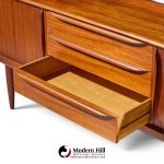 hos wulff mid century danish teak tambour door credenza and hutch