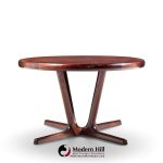 interform mid century rosewood expanding dining table with 3 leaves