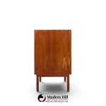 jack cartwright for founders mid century walnut and cane credenza