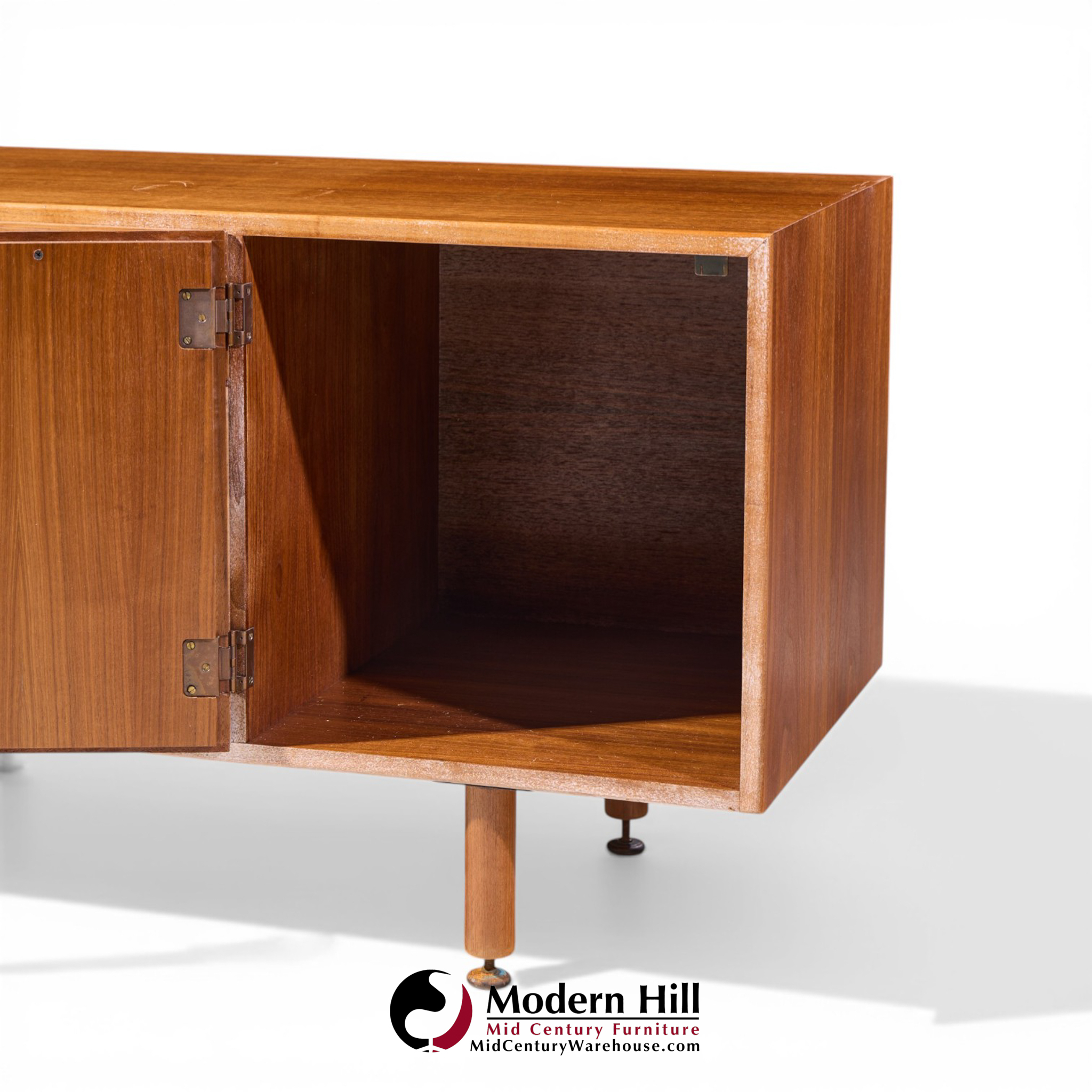 jens risom mid century walnut credenza