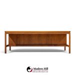 jens risom mid century walnut executive desk
