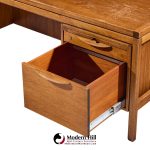 jens risom mid century walnut executive desk