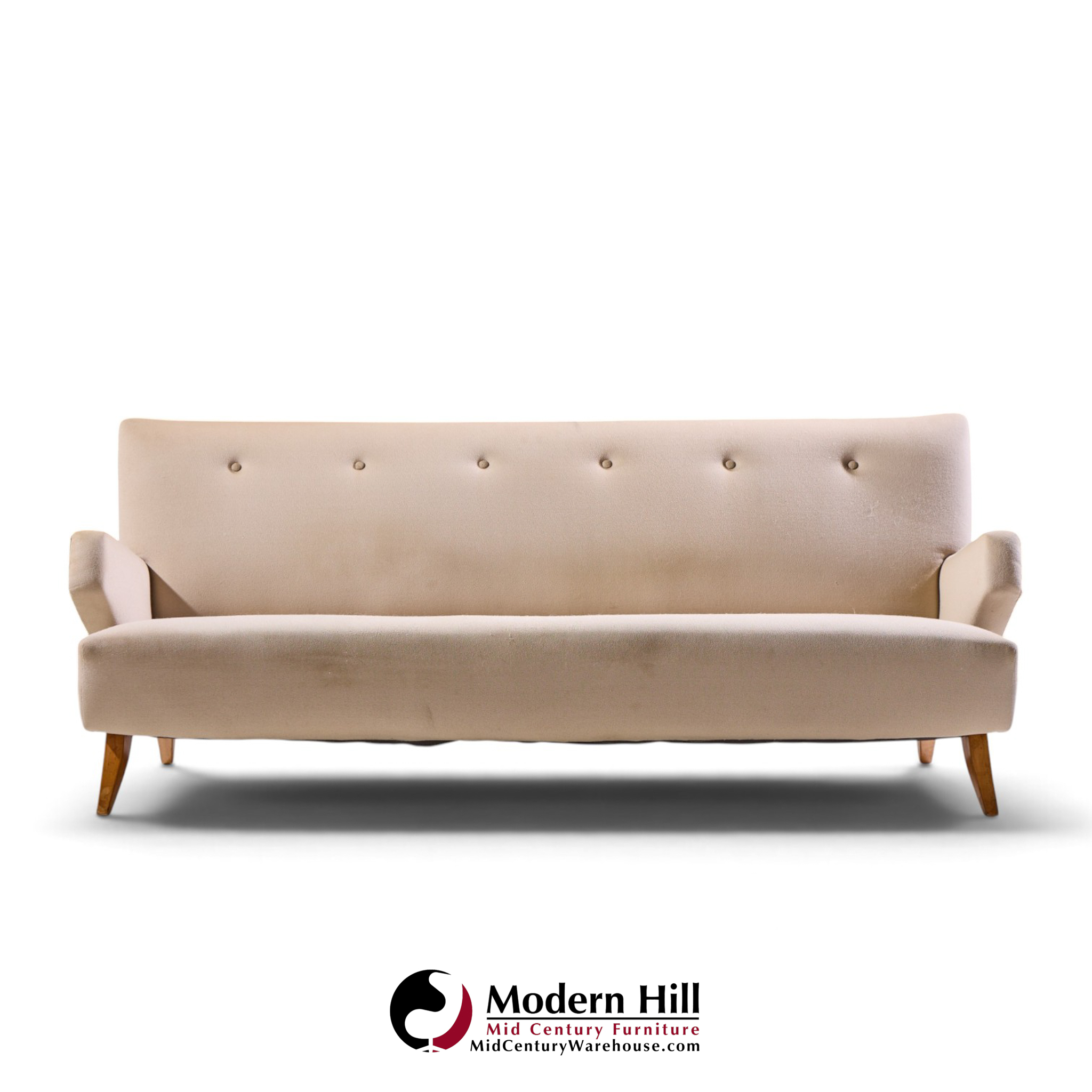 jens risom for knoll model 37 mid century sofa