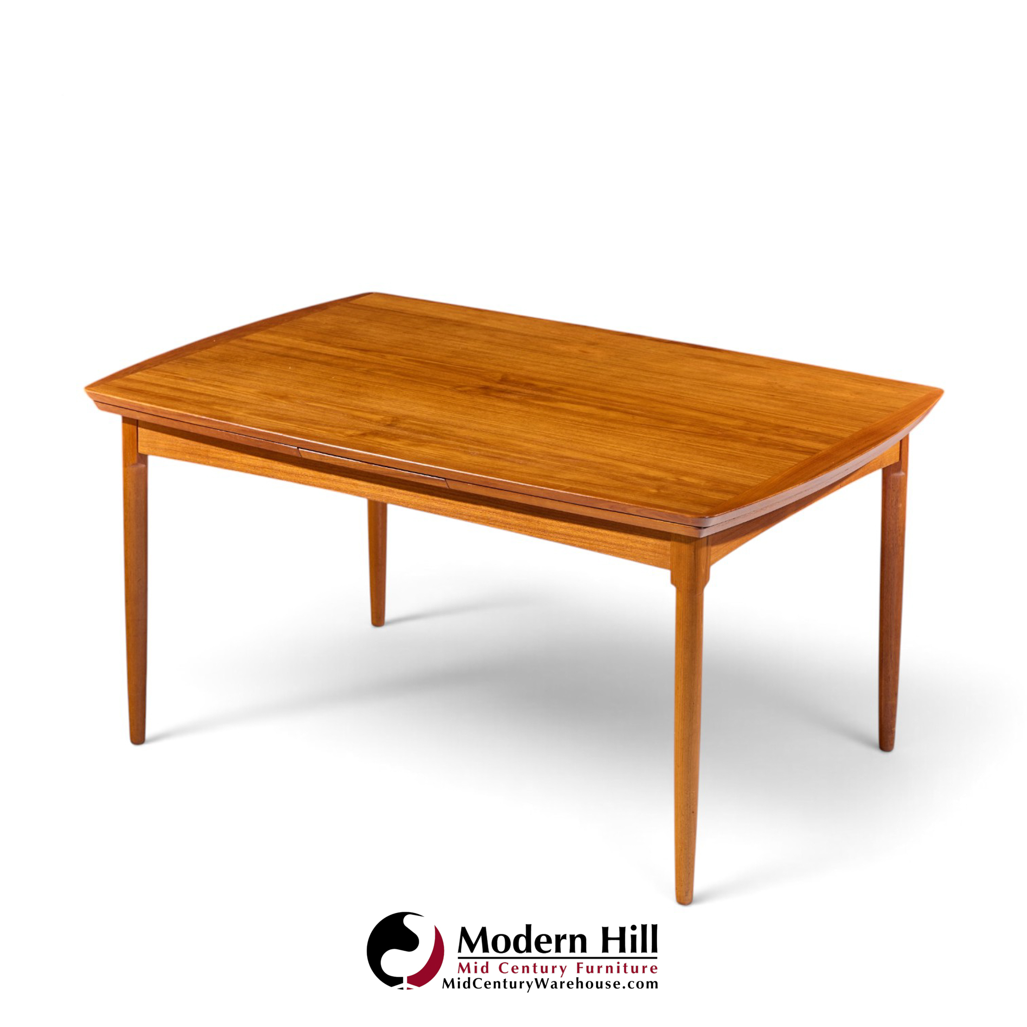 kurt Østervig style danish teak hidden leaf dining table