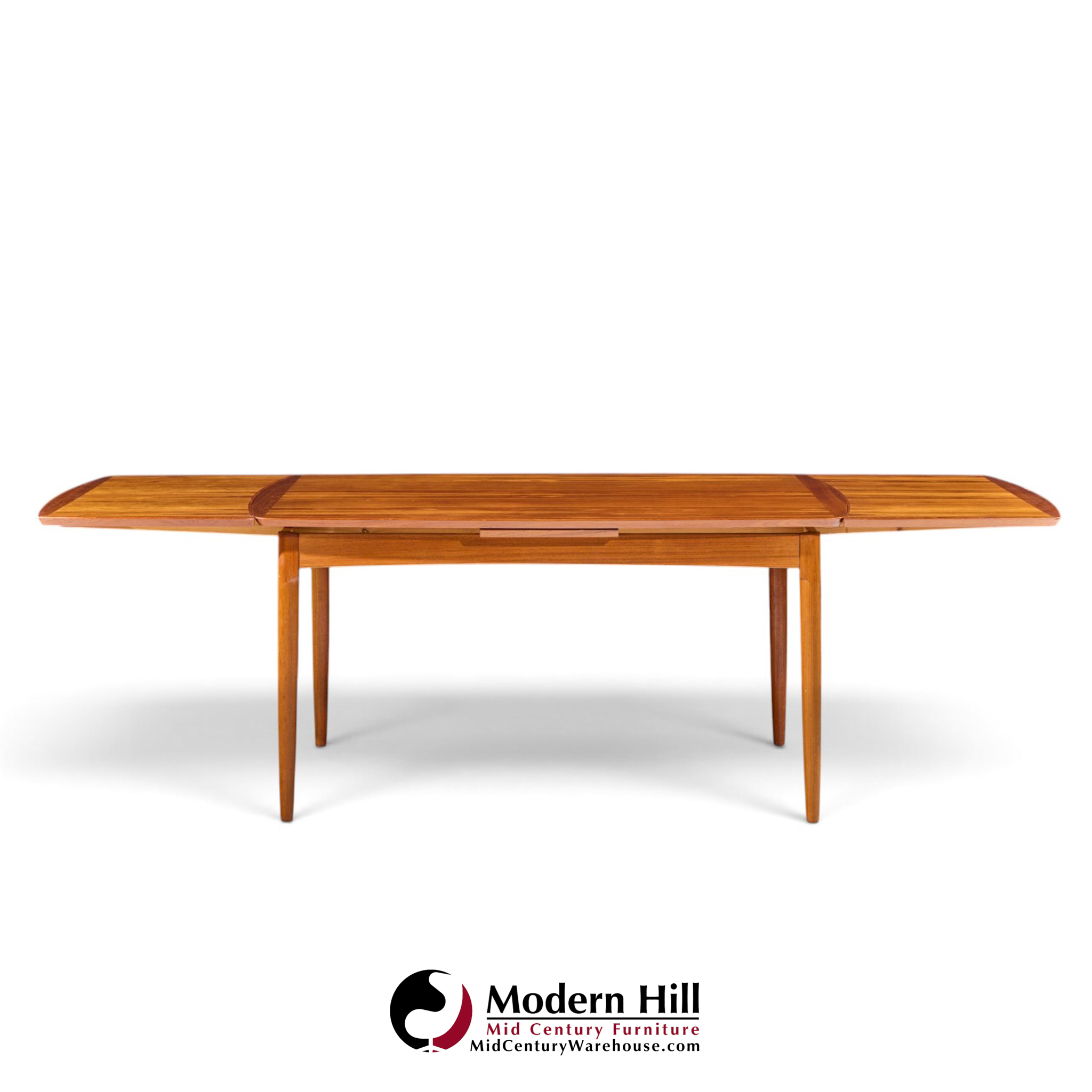 kurt Østervig style danish teak hidden leaf dining table