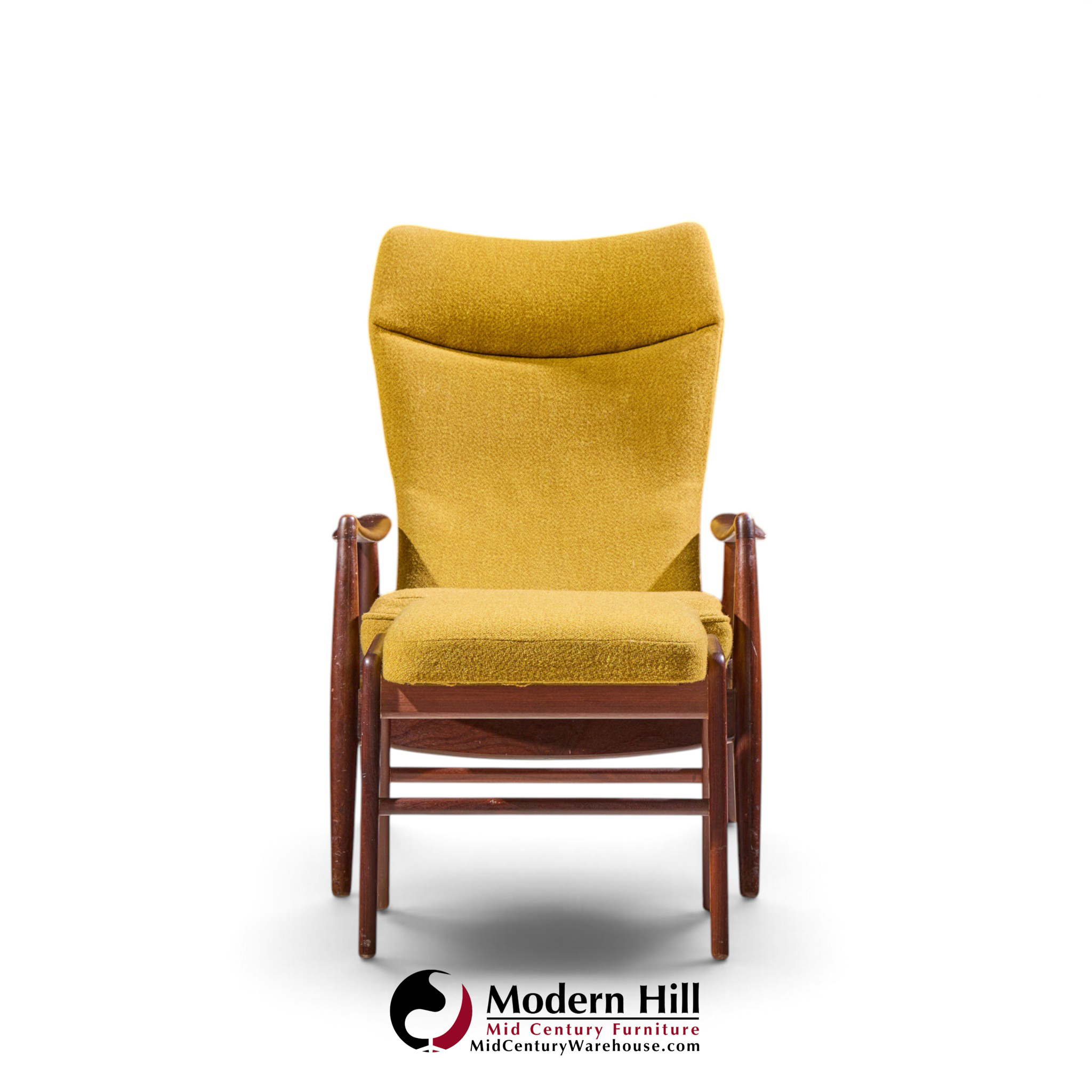 madsen & schubell ms20 mid century danish teak reclining lounge chair and ottoman