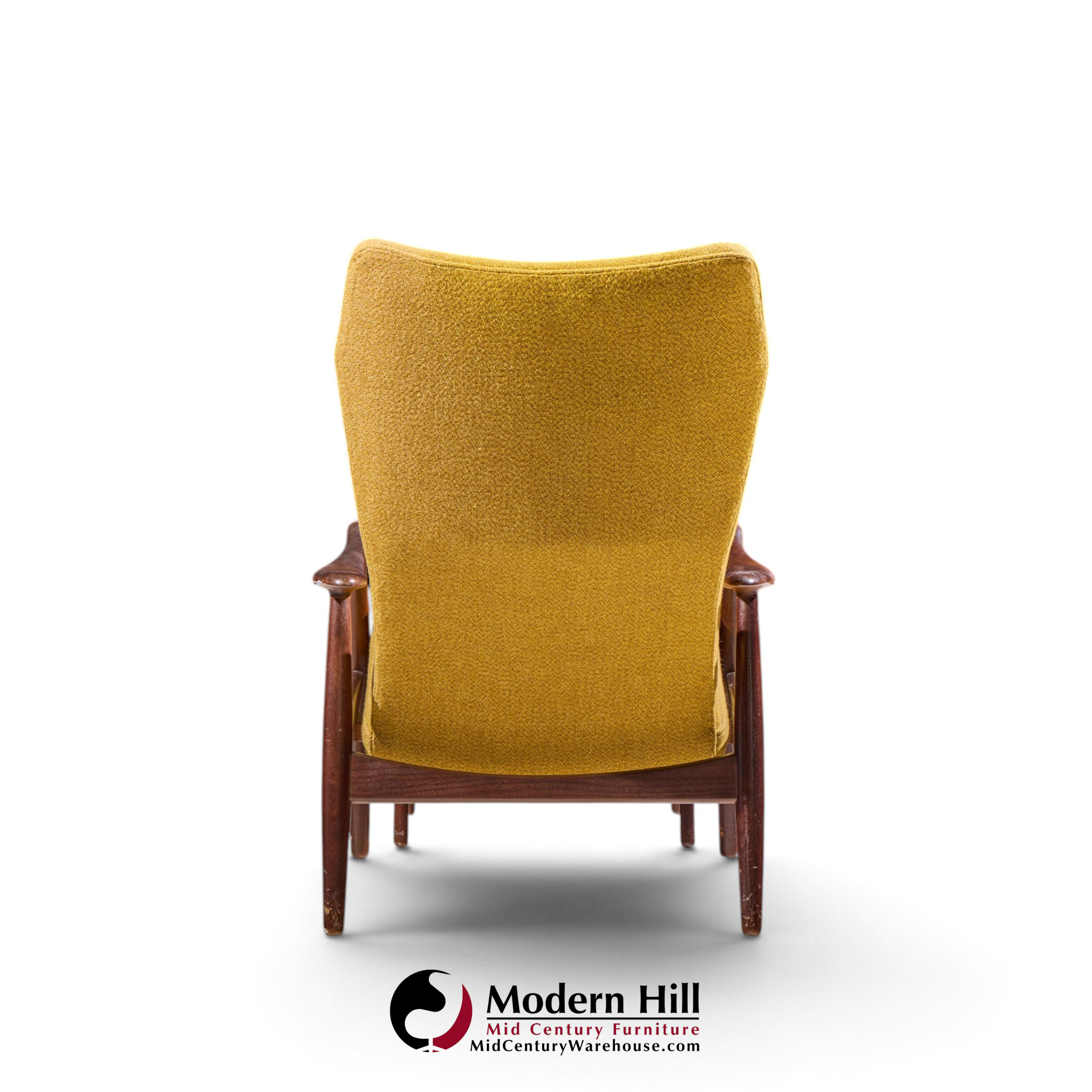 madsen & schubell ms20 mid century danish teak reclining lounge chair and ottoman