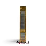 mastercraft mid century brass vitrines cabinet - pair