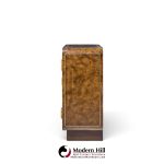 mastercraft mid century burlwood and brass credenza
