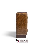 mastercraft mid century burlwood and brass credenza