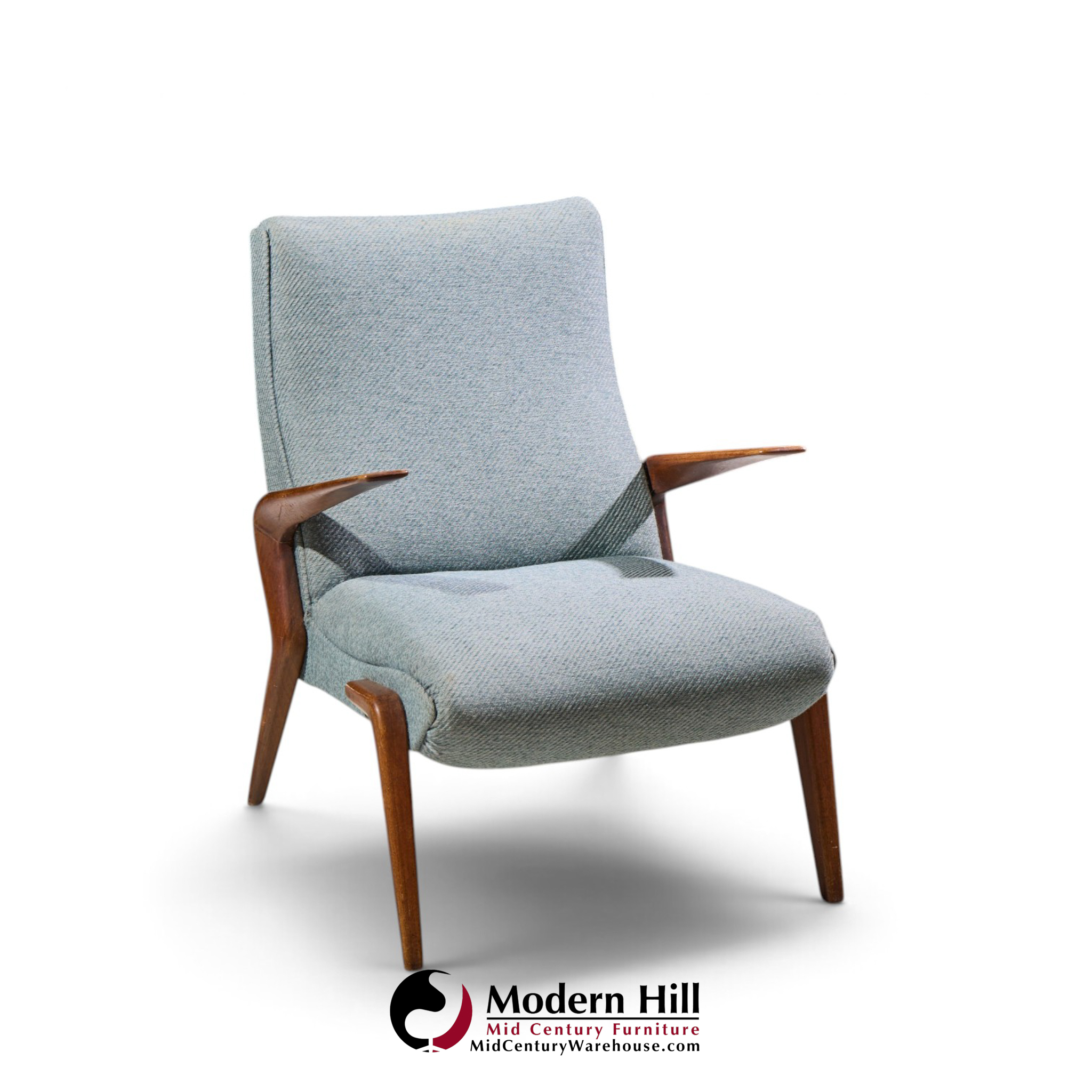 osvaldo borsani for tecno pk71 mid century italian walnut lounge chairs - pair