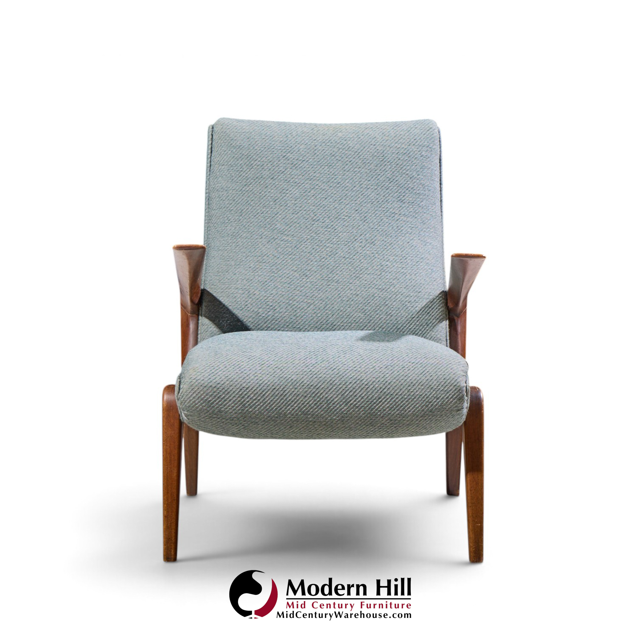osvaldo borsani for tecno pk71 mid century italian walnut lounge chairs - pair