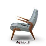 osvaldo borsani for tecno pk71 mid century italian walnut lounge chairs - pair