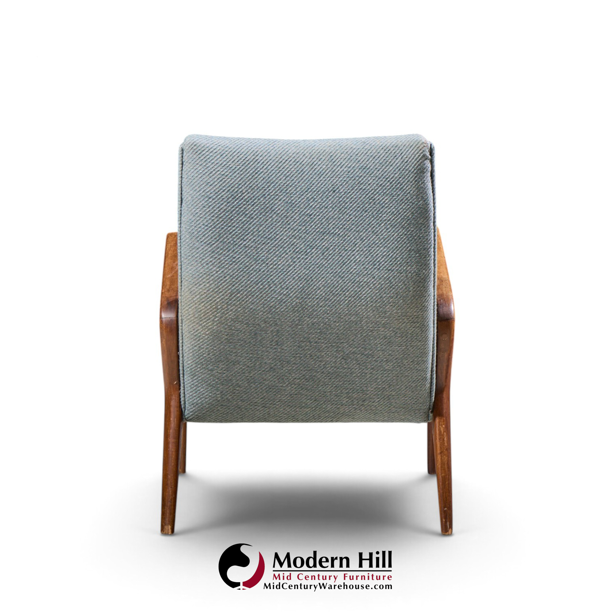 osvaldo borsani for tecno pk71 mid century italian walnut lounge chairs - pair