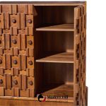 paul evans style mid century canadian brutalist walnut pedestal armoire highboy dresser