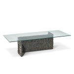 paul evans for directional pe70 mid century signed resin coffee table