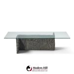 paul evans for directional pe70 mid century signed resin coffee table