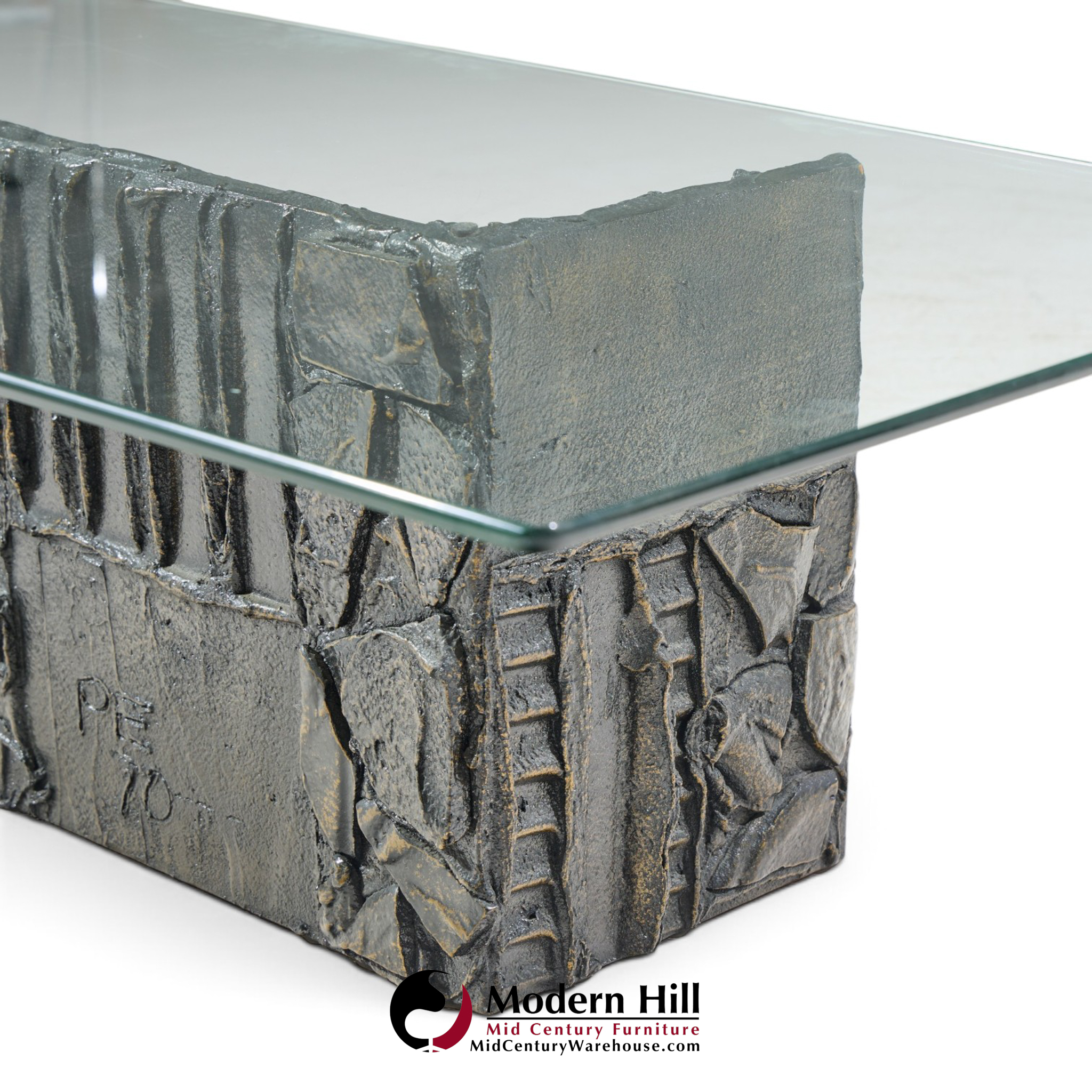 paul evans for directional pe70 mid century signed resin coffee table