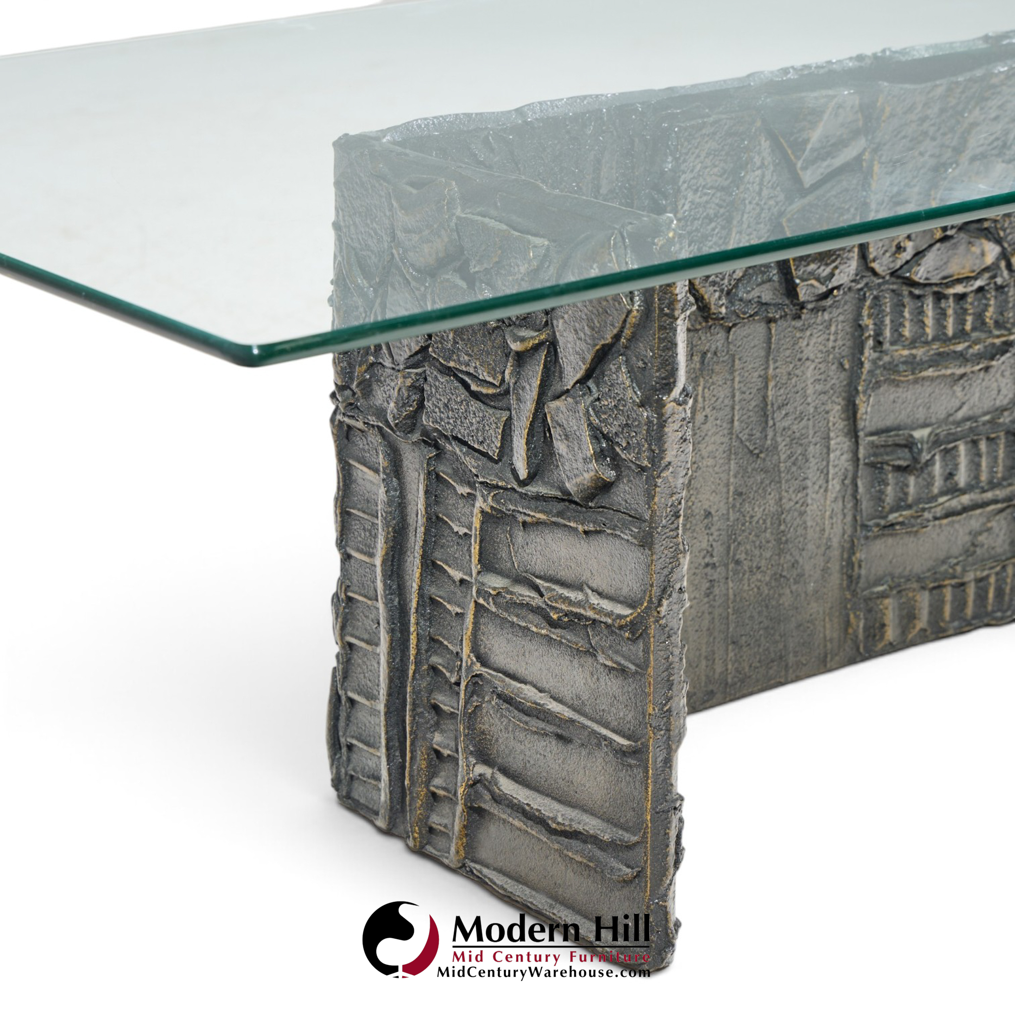 paul evans for directional pe70 mid century signed resin coffee table