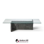 paul evans for directional pe70 mid century signed resin coffee table