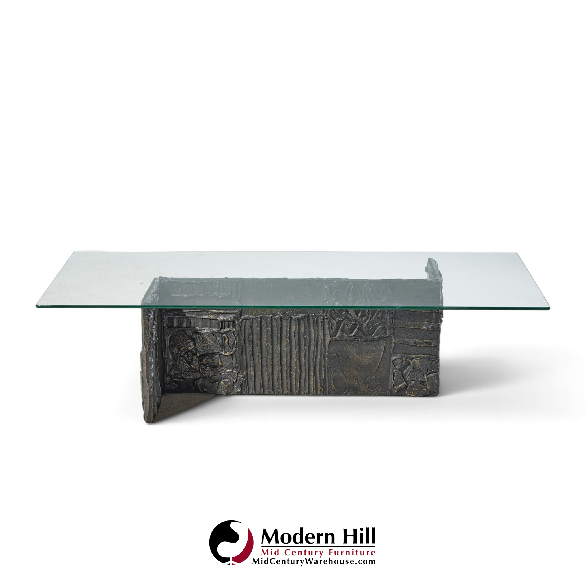 paul evans for directional pe70 mid century signed resin coffee table
