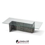 paul evans for directional pe70 mid century signed resin coffee table