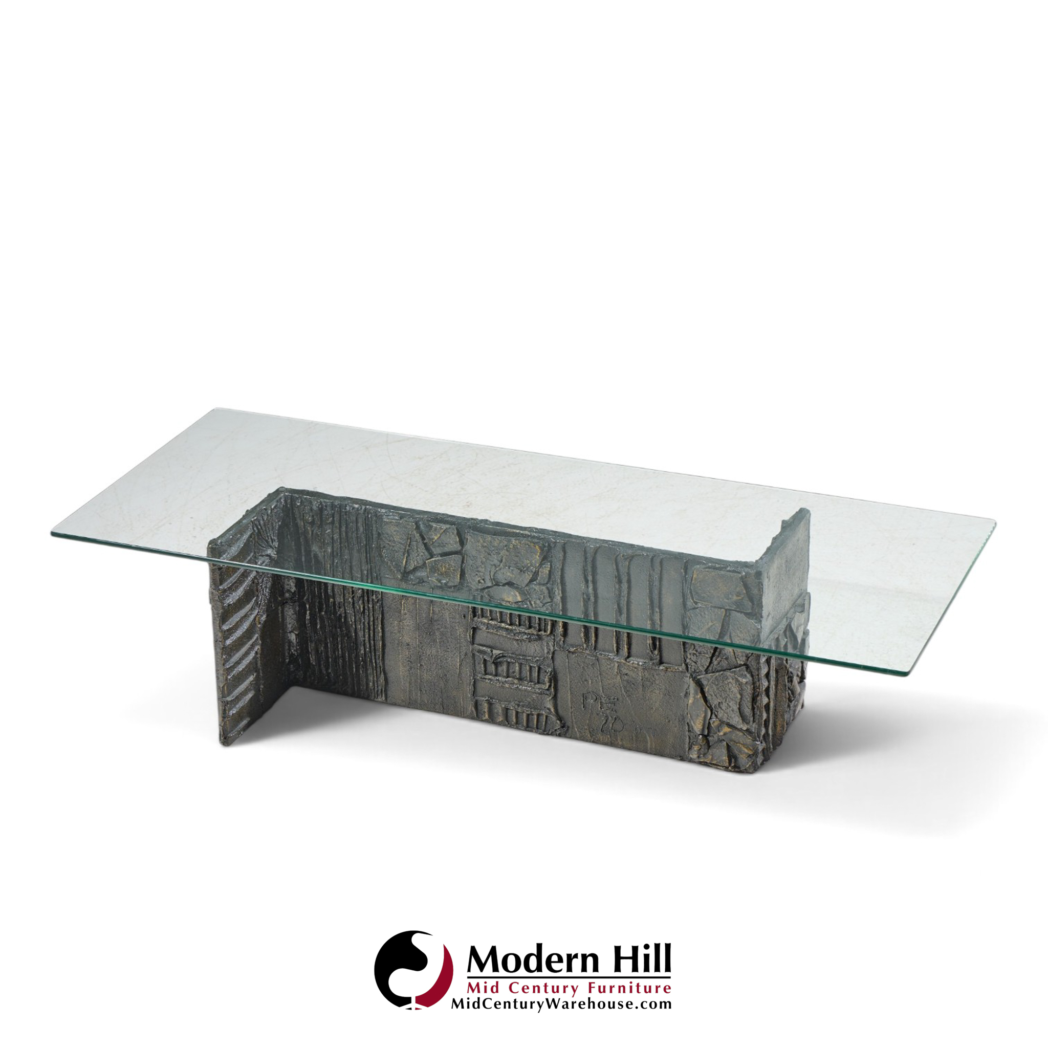 paul evans for directional pe70 mid century signed resin coffee table