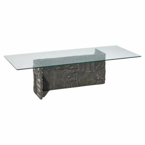 paul evans for directional pe70 mid century signed resin coffee table