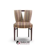 paul frankl corset mid century mahogany dining chairs - set of 6