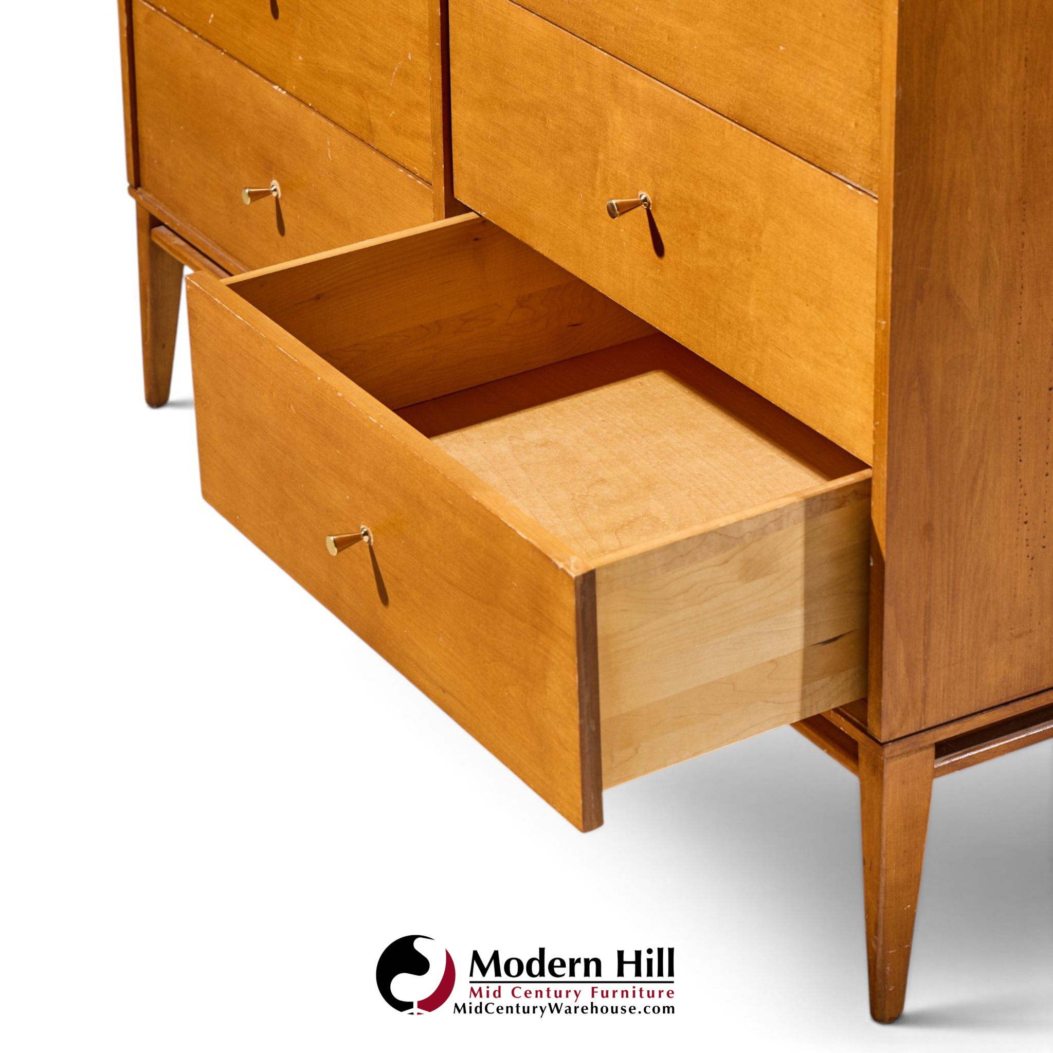 paul mccobb for planner group mid century 6 drawer lowboy dresser