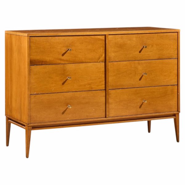 paul mccobb for planner group mid century 6 drawer lowboy dresser