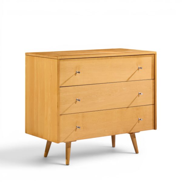 paul mccobb for planner group mid century maple 3-drawer dresser