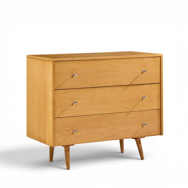 paul mccobb for planner group mid century maple 3-drawer dresser